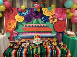 Nicro-Fondo De fiesta De Día De los muertos, mesa brillante De <span class=keywords><strong>carnaval</strong></span>, decoración con rayas, fotomatón, temática mexicana - Product Image 6
