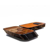 Table basse de luxe en pierre, nouvelle table basse rectangulaire en marbre naturel, design original et artistique, haute esthétique