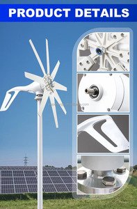 Générateur Éolien Domestique - Système Hors Réseau 800W 12V 24V 48V avec Installation Facile pour Usage Domestique S-P3-800 Doté d'une Faible - Product Image 1