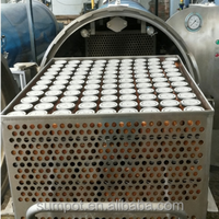 Autoclave à pulvérisation d'eau à économie d'énergie, stérilisateur sans angle mort, matériau SS304, puissance 10 kW, température 134-135°C, pour boissons et aliments