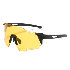 2025 नए स्टाइलिश Uv400 विंडप्रूफ धूप ग्लास रंगीन अमेरिकी खेल चश्मा व्यक्तिगत विकल्प पीले नारंगी - Product Image 2