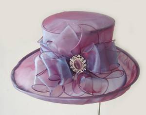 Sombreros de Iglesia de Estilo Vintage Hechos a Mano con Sinamay, para Mujer, para Fiestas y Actividades al Aire Libre, Moda 2015 - Product Image 2