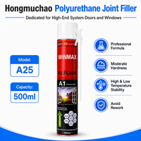 OEM ODM Fórmula Personalizada A25 500ml CHUANG MEI SHI Sellador de Poliuretano Resistente al Encogimiento para Puertas y Ventanas de Alta Gama