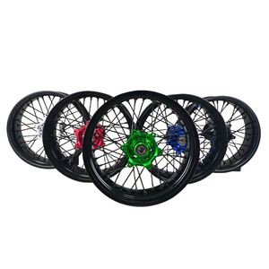 Juego de Ruedas Supermoto para <span class=keywords><strong>YAMAHA</strong></span> Delanteras y Traseras 17*3.5 17*4.25 17*4.5 17*5.0 Ruedas de Aleación de Aluminio 7075 Llantas <span class=keywords><strong>Supermotard</strong></span> - Product Image 6