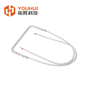 Youhui Single <b>Tube</b> White Coated U Shaped Infrared <b>Heating</b> Lamp Quartz Electric Fast <b>Heating</b> For Bathroom Heater Parts - Product Image 4