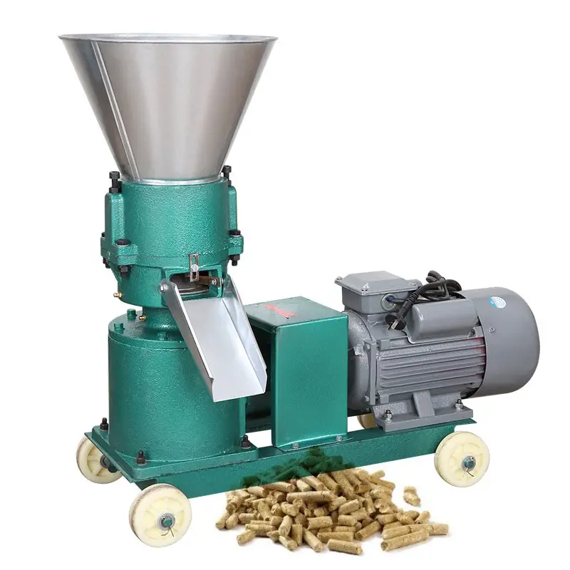 CE poultry animal feed pellet mill fish feed machine with 2.2 3 kw motor