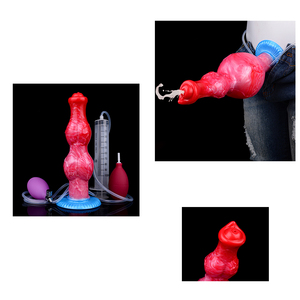 <span class=keywords><strong>S</strong></span>,M dimensione di fantasia nodo del cane gonfiabile spruzzando masturbatore realistico animale dildo orgsm eiaculazione giocattolo del sesso per l'uomo e la donna - Product Image 1
