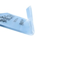 Support de Présentation de Table en Acrylique Transparent en Forme de L, Personnalisable, Moderne, Minimaliste, Double Face, Étanche/anti-poussière pour