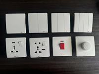 CNBW fábrica Reino Unido estándar Irak superventas PC 250V 13A 16A 45A interruptor de pared enchufe eléctrico nuevo diseño hogar ultrafino