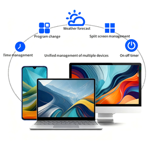 55 inch staande dubbelzijdige 4K touchscreen met <span class=keywords><strong>350</strong></span>+700 nits zonbestendig reclamedisplay voor winkels - Product Image 6