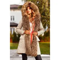 Winter 2020 new coat with hat warm trench coat cross-border women's wear