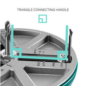 Scie cloche pour le travail du bois <span class=keywords><strong>Elec</strong></span>.tric Drill Pun.ching Panneau de gypse Aluminium Plastique Too.l Trou réglable Er - Product Image 4