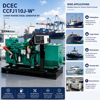 Groupe électrogène diesel marin SCDC DCEC 110 kW 440 V 60 Hz 6BTA5.9-GM120 1800 tr/min, turbocompressé, usage intensif, fourni directement par l'usine