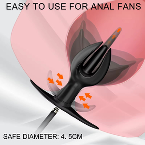 Plug anal gonflable en forme de bourgeon floral avec pompe séparée, extensible, grand plug anal, masseur de prostate, dilatateur anal, jouets sexuels anaux pour hommes et femmes - Product Image 2