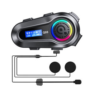 Casco de Motocicleta con Bluetooth y Walkie Talkie, Batería de 1000 mAh, Soporte Dividido para Auriculares, Ajuste de Fábrica, Gran Venta - Product Image 2