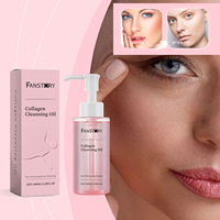 Huile Démaquillante Visage Personnalisée au Collagène et Huile de Pépins de Raisin pour Nettoyage en Profondeur, Éclaircissement des Pores et Hydratation de la Peau