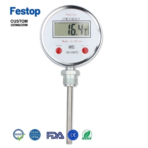 Thermomètre de compostage numérique personnalisable en acier inoxydable TE <span class=keywords><strong>SHI</strong></span> DTM-491 avec sonde, affichage numérique, OEM ODM, garantie 1 an, fabriqué au Jiangsu - Product Image 3