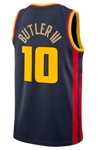 2024-25 New Vàng Nhà Nước Chất Lượng Cao Bóng Rổ Jersey Khâu Logo Thêu Jersey Tùy Chỉnh Jersey Với Logo - Product Image 3