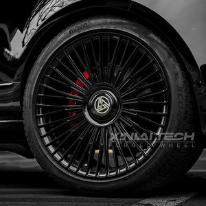Jantes de voiture pour passagers finition noir mat 12000T forgées monobloc de luxe pour <span class=keywords><strong>Mercedes</strong></span> <span class=keywords><strong>Maybach</strong></span> Classe S, Classe S, Classe G - Product Image 2