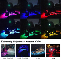 Kit de Luces LED RGB 4/6/8 en 1 con Control por Aplicación y Música, Alta Potencia, Impermeable, para Camiones, ATV, Chasis, Iluminación Ambiental