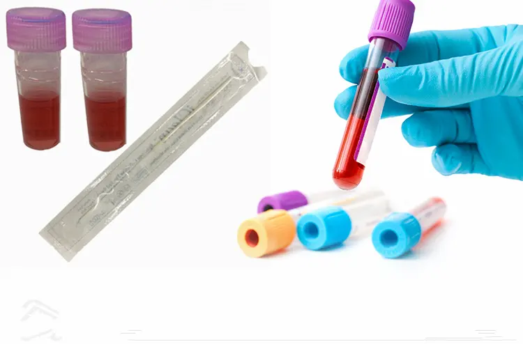 샘플 수집 키트 보존 솔루션 몰려들 면봉 의료 튜브 멸균 비강 면봉 테스트 세트 키트