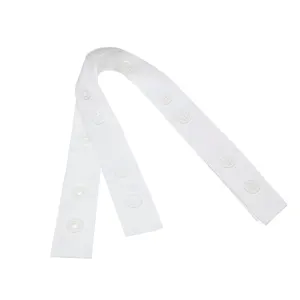 Großhandel umwelt freundliche Polyester Gurtband Kunststoff Druckknopf band für Kleidungs stück
