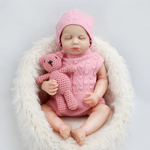 Muñecos Bebé <span class=keywords><strong>Reborn</strong></span> Realistas Levi de 16 Pulgadas Como Bebés Recién Nacidos de Silicona Suaves y Cómodos Niño o Niña Durmiendo Bebé <span class=keywords><strong>Reborn</strong></span> de la Vida Real - Product Image 1