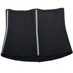 Corset de compression noir Performance Driven de 28 cm avec 17 baleines, garnitures réfléchissantes 809-28cm17-6 3Hook - Product Image 1
