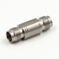 Adaptateur coaxial RF 1.85/2.4-KKG, femelle 1.85mm vers femelle 2.4mm, DC-50GHz, connecteur de précision en acier inoxydable pour ondes millimétriques