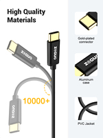 Câble audio Jack auxiliaire de type C 3,5 mm plaqué or avec puce DAC Hi-fi, blindage tressé pour haut-parleurs, écouteurs et casques