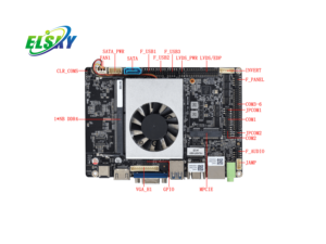 Carte mère de mini PC industriel <span class=keywords><strong>Intel</strong></span> J4125/<span class=keywords><strong>J5040</strong></span> Triple écran 4K /VGA/LVDS 6xRS232/485 Ports COM DDR4 Stockage MSATA/SATA - Product Image 3