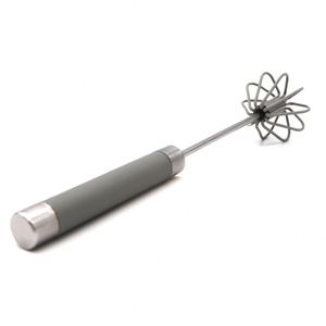Fouet à œufs semi-automatique pratique en acier inoxydable, ustensile de cuisine pour mélanger, accessoires métalliques de qualité supérieure, promotionnel - Product Image 3