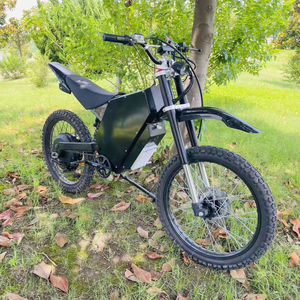 Bicicleta Eléctrica de Carga Rápida de 15000W 72V de Fábrica China, Batería de Litio de 75Ah, Ruedas de 19/21 Pulgadas, Modelo SS30, para Ciudad y Carretera, con Motor Trasero - Product Image 1