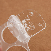 Gabarit de filletage en acrylique personnalisable avec plaque d'insertion transparente, en plastique pour découpe laser, pour articles ménagers divers