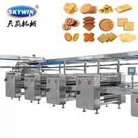 Skywin 2026 Nouvelle Machine Automatique pour la Fabrication de Biscuits Durs et Moelleux, Équipement de Boulangerie à Base de Farine et d'Eau, Dimensions Réglables