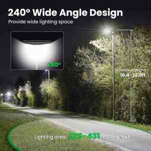 Lámpara Solar LED de Alta Luminosidad IP65 para Calle, Jardín, 3000W-8000W, Todo en Uno, Integrada, para Exteriores - Product Image 2