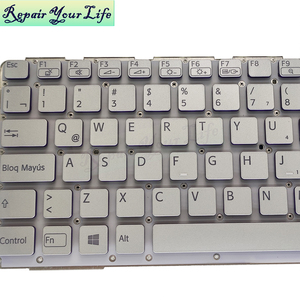 Nouveau clavier d'ordinateur portable argenté LA Latin pour <span class=keywords><strong>SONY</strong></span> SVE 14 <span class=keywords><strong>SVE14</strong></span> SVS14 SVE14A 149119511LA, sans cadre, sans rétroéclairage - Product Image 4