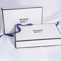 Draps plats de qualité supérieure pour lit Queen Size en coton satiné tissé 300TC, ensembles de literie pour hôtel