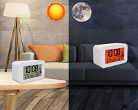 Horloges intelligentes multifonctionnelles avec écran LCD, date, température, horloge numérique de bureau électronique, reloj digital, réveil de table