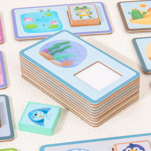 Tablero <span class=keywords><strong>de</strong></span> Reconocimiento <span class=keywords><strong>de</strong></span> Animales <span class=keywords><strong>de</strong></span> Madera Montessori, Juguete <span class=keywords><strong>de</strong></span> Emparejamiento Preescolar para Niños, Juguete Educativo <span class=keywords><strong>de</strong></span> Madera para el Aprendizaje Temprano - Product Image 4