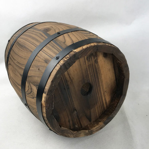 Retro THÙNG GỖ hiển thị cho thanh sử dụng thanh lịch trang trí trống Thùng Thùng - Product Image 6