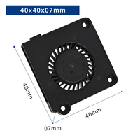 Ventilateur soufflant DC à pales en plastique de 40 mm, 40x40x07 mm, 5V, roulement hydraulique, durée de vie de 70 000 heures, ventilateur de refroidissement d'air, OEM ODM