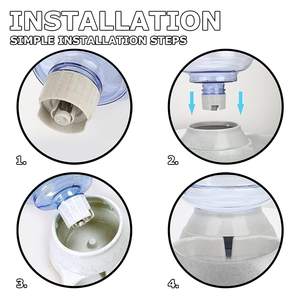 3.5L grande distributore di acqua per animali domestici cani gatti cane ciotola acqua piatto autoerogatore per animali domestici automatico gravità cane gatto acqua acqua - Product Image 5