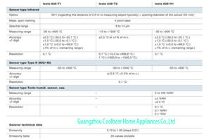 Thermomètre infrarouge Testo 835-H1 à quatre points laser et optique 50:1 avec mesure de l'<span class=keywords><strong>humidité</strong></span> 0560 8353 - Product Image 5