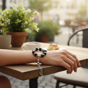Mode perlée mauvais œil pour bracelet - Product Image 3