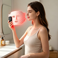 Masque facial en silicone à marque privée, appareil de beauté portable pour le visage entier, compatible avec la maison et les instituts de beauté