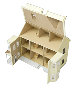 Dream Doll House Casa de muñecas de madera DIY Casa de muñecas en miniatura Escala 1:12 Kit de casa de muñecas Farmhouse Village House - Product Image 3