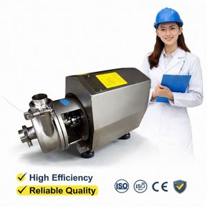 Pompe centrifuge sanitaire mobile en acier inoxydable Ace 1,5 kW de qualité alimentaire pour jus, boissons et eau, avec chariot - Product Image 4