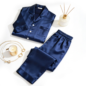 Conjunto de Pijamas de Manga Larga para Hombre, de Alta Gama, de Algodón y Fibra de Bambú, Transpirable, de Secado Rápido, Cómodo, Duradero y Natural - Product Image 1