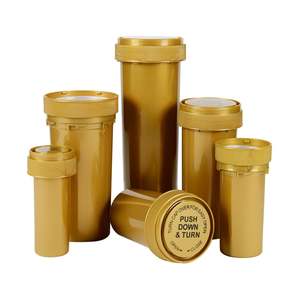 Flacon à pilules à capuchon CR résistant aux enfants personnalisé réversible 6DR à 60DR Conteneur à médicaments de style mignon - Product Image 1